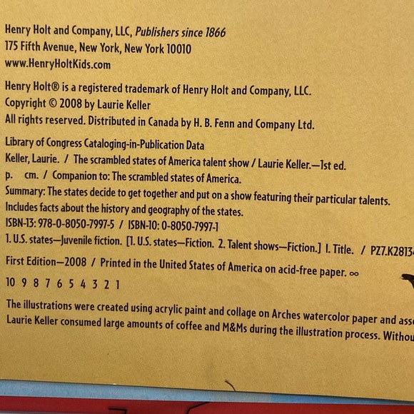 The Scrambled States Of America Hardcover Book By Laurie Keller - Picture 13 of 16